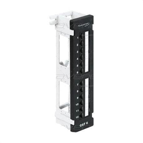 12‐port Category 6 wall mount patch panel i