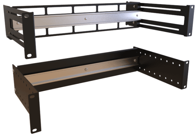 Hammond RMAD Series Adjustable Depth DIN Rail For 2 Post 19" 2U Heavy Duty