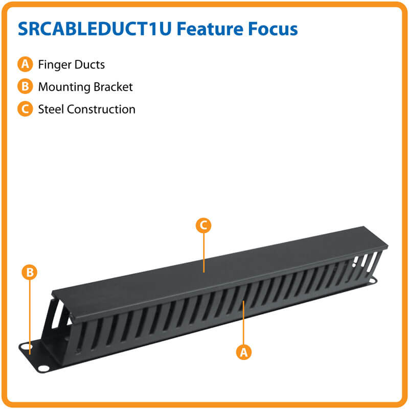 Tripp Lite series SmartRack 1U Horizontal Cable Manager