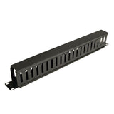 Tripp Lite SmartRack 1U Horizontal Cable Manager - Finger duct with cover