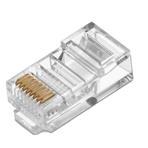 Modular Plug Cat6A, RJ45, 8P8C, Unshielded 100pk